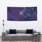 Melbourne Storm Rugby Tapestry Fierce Mascot Geometric Tribal Art