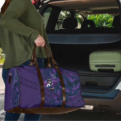 Melbourne Storm Rugby Travel Bag Fierce Mascot Geometric Tribal Art