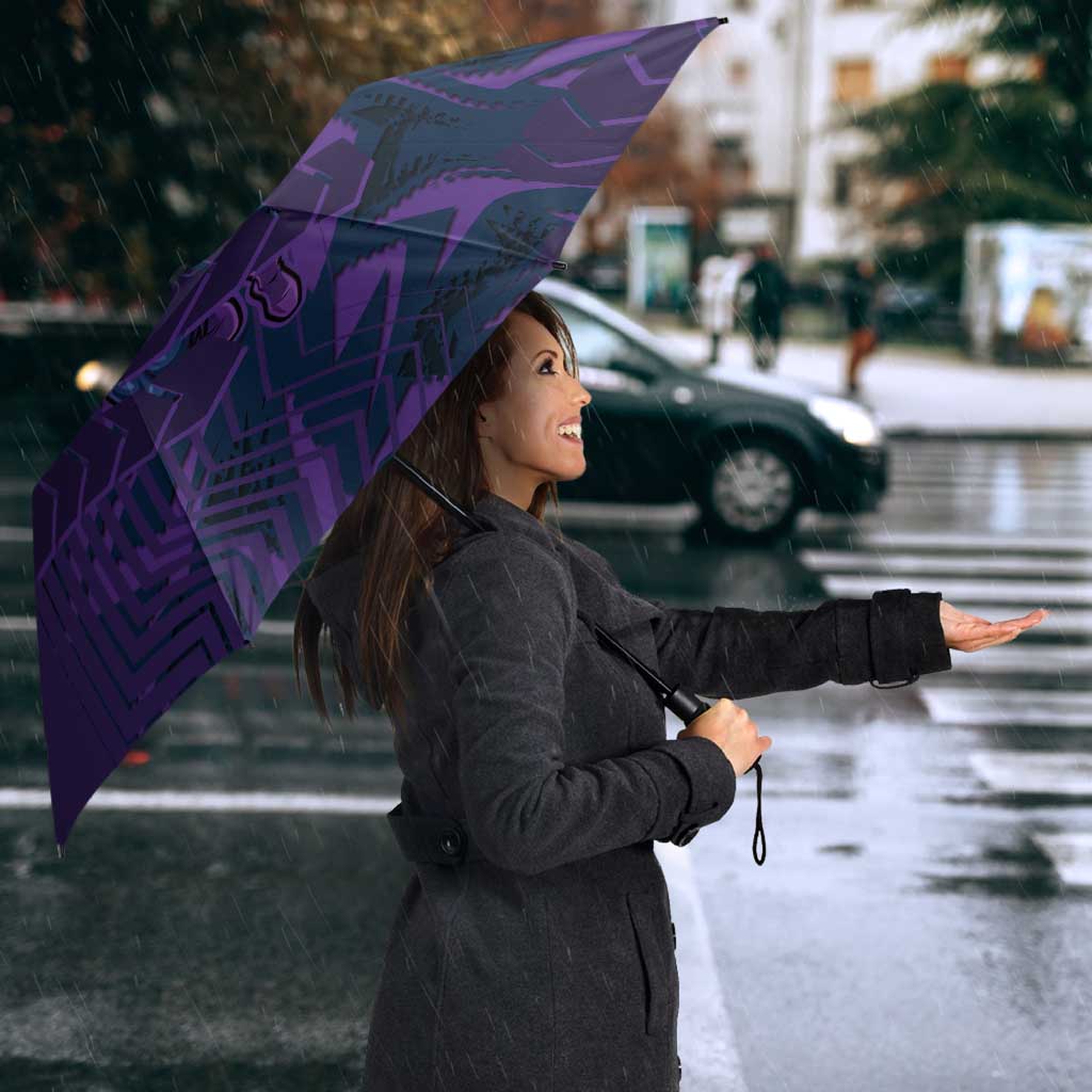 Melbourne Storm Rugby Umbrella Fierce Mascot Geometric Tribal Art