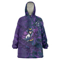 Melbourne Storm Rugby Wearable Blanket Hoodie Fierce Mascot Geometric Tribal Art