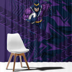 Melbourne Storm Rugby Window Curtain Fierce Mascot Geometric Tribal Art