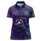 Melbourne Storm Rugby Women Polo Shirt Fierce Mascot Geometric Tribal Art