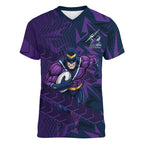 Melbourne Storm Rugby Women V-Neck T-Shirt Fierce Mascot Geometric Tribal Art