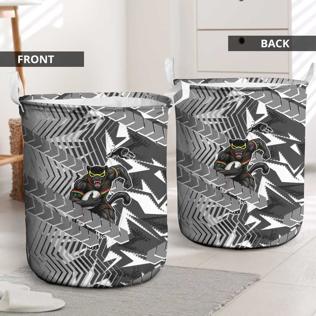 Penrith Panthers Rugby Laundry Basket Fierce Mascot Geometric Tribal Art