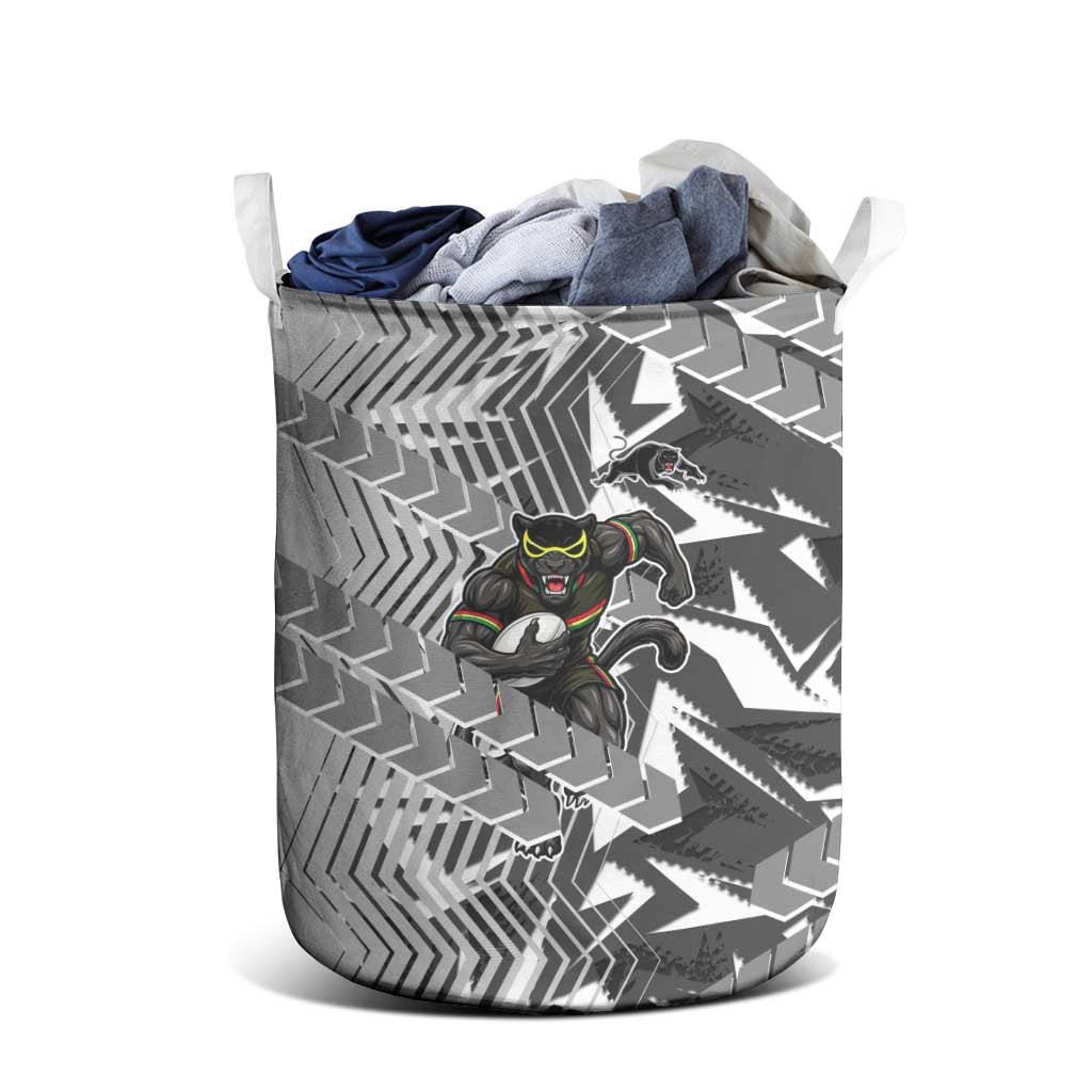 Penrith Panthers Rugby Laundry Basket Fierce Mascot Geometric Tribal Art