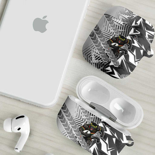 Penrith Panthers Rugby AirPods Case Fierce Mascot Geometric Tribal Art