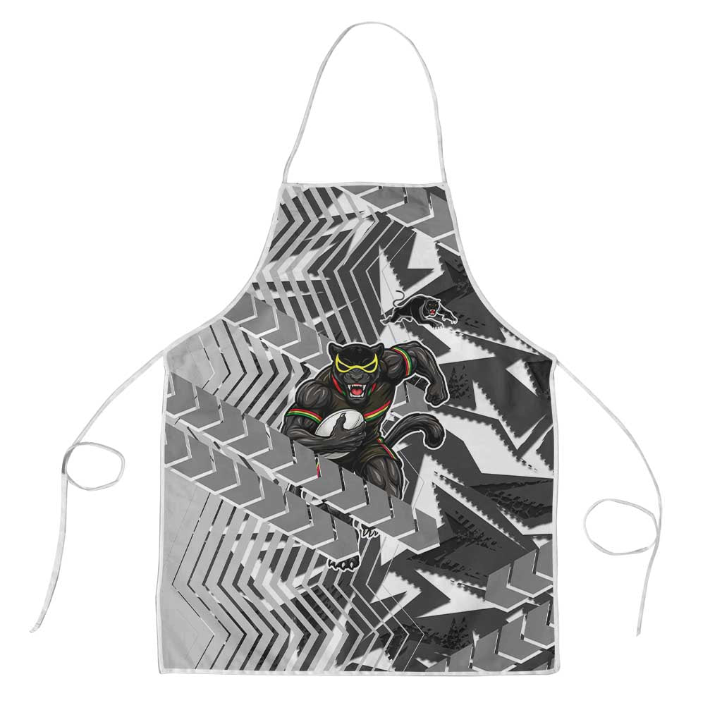 Penrith Panthers Rugby Apron Fierce Mascot Geometric Tribal Art