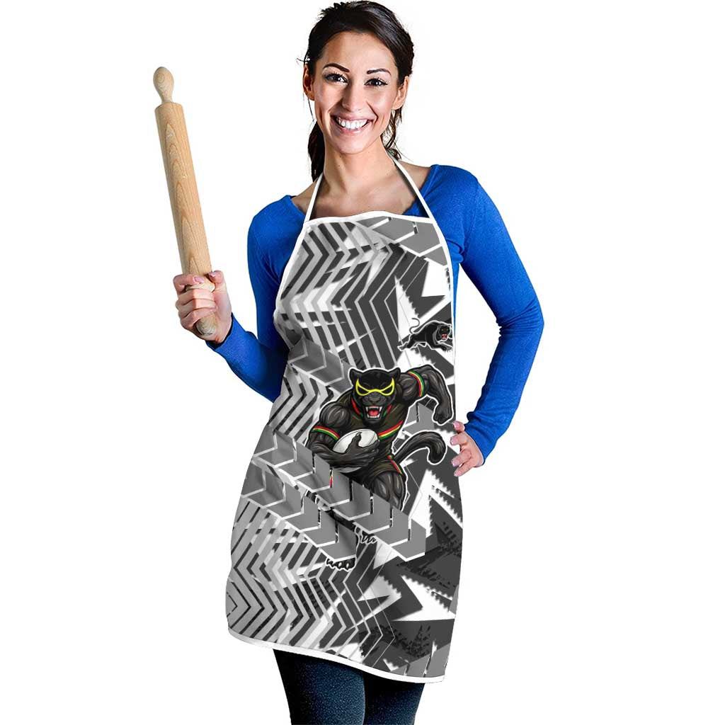 Penrith Panthers Rugby Apron Fierce Mascot Geometric Tribal Art