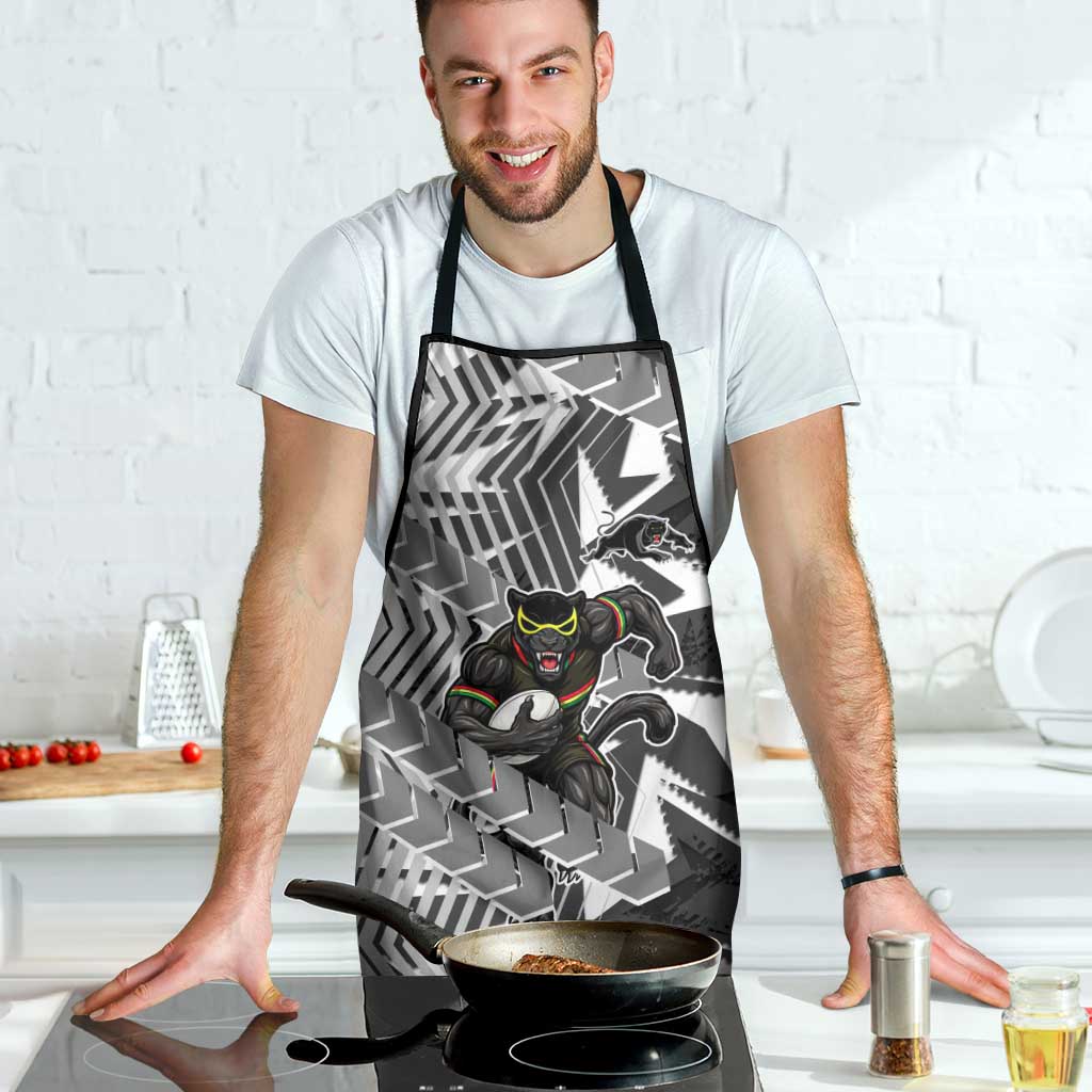 Penrith Panthers Rugby Apron Fierce Mascot Geometric Tribal Art