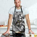 Penrith Panthers Rugby Apron Fierce Mascot Geometric Tribal Art