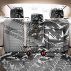 Penrith Panthers Rugby Back Car Seat Cover Fierce Mascot Geometric Tribal Art