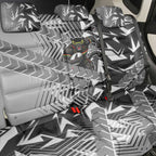 Penrith Panthers Rugby Back Car Seat Cover Fierce Mascot Geometric Tribal Art