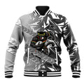 Penrith Panthers Rugby Baseball Jacket Fierce Mascot Geometric Tribal Art