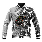 Penrith Panthers Rugby Baseball Jacket Fierce Mascot Geometric Tribal Art
