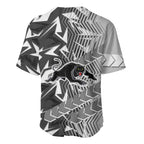 Penrith Panthers Rugby Baseball Jersey Fierce Mascot Geometric Tribal Art
