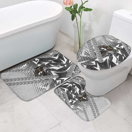 Penrith Panthers Rugby Bathroom Set Fierce Mascot Geometric Tribal Art