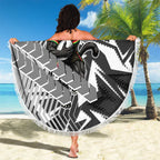 Penrith Panthers Rugby Beach Blanket Fierce Mascot Geometric Tribal Art