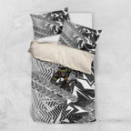 Penrith Panthers Rugby Bedding Set Fierce Mascot Geometric Tribal Art