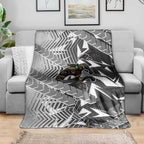 Penrith Panthers Rugby Blanket Fierce Mascot Geometric Tribal Art
