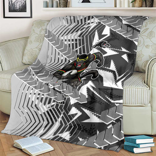 Penrith Panthers Rugby Blanket Fierce Mascot Geometric Tribal Art