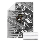 Penrith Panthers Rugby Blanket Fierce Mascot Geometric Tribal Art