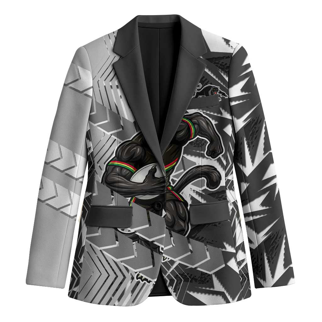 Penrith Panthers Rugby Blazer Fierce Mascot Geometric Tribal Art