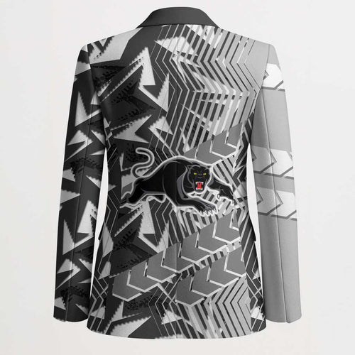 Penrith Panthers Rugby Blazer Fierce Mascot Geometric Tribal Art