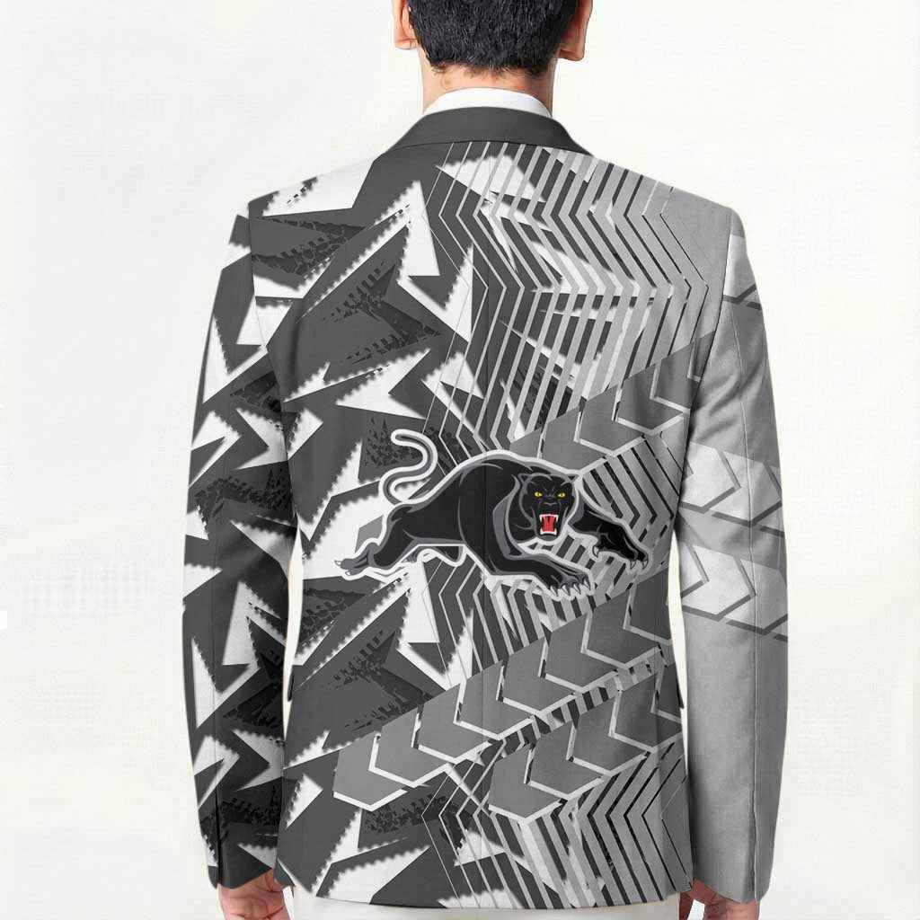 Penrith Panthers Rugby Blazer Fierce Mascot Geometric Tribal Art