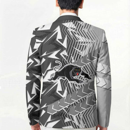 Penrith Panthers Rugby Blazer Fierce Mascot Geometric Tribal Art