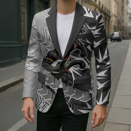 Penrith Panthers Rugby Blazer Fierce Mascot Geometric Tribal Art
