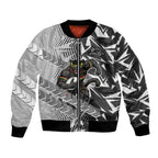 Penrith Panthers Rugby Bomber Jacket Fierce Mascot Geometric Tribal Art