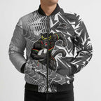 Penrith Panthers Rugby Bomber Puffer Jacket Fierce Mascot Geometric Tribal Art