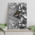 Penrith Panthers Rugby Canvas Wall Art Fierce Mascot Geometric Tribal Art