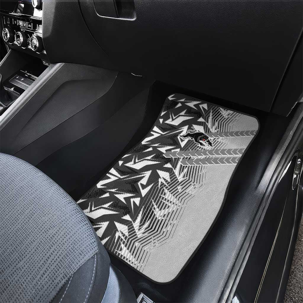 Penrith Panthers Rugby Car Mats Fierce Mascot Geometric Tribal Art