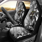 Penrith Panthers Rugby Car Seat Cover Fierce Mascot Geometric Tribal Art