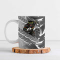 Penrith Panthers Rugby Ceramic Mug Fierce Mascot Geometric Tribal Art