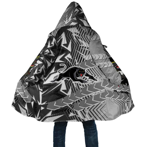 Penrith Panthers Rugby Cloak Fierce Mascot Geometric Tribal Art