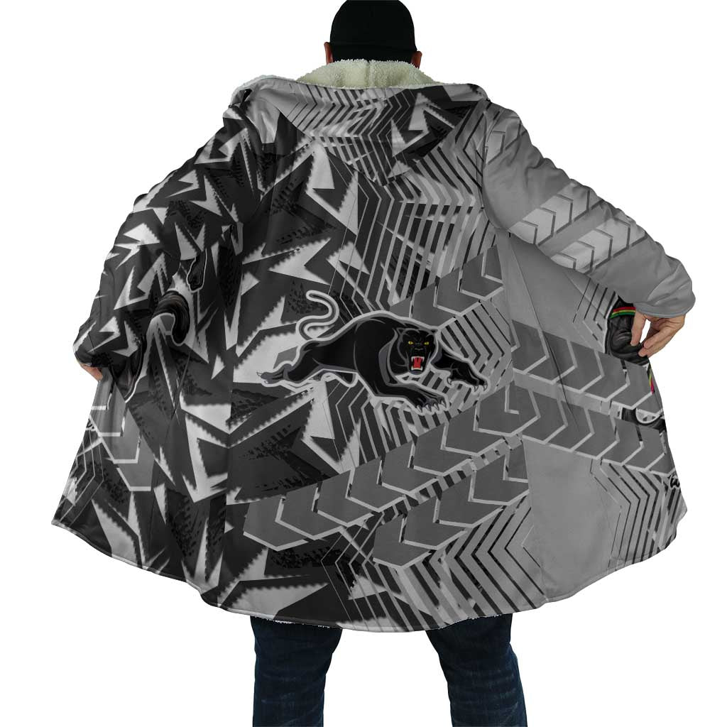 Penrith Panthers Rugby Cloak Fierce Mascot Geometric Tribal Art