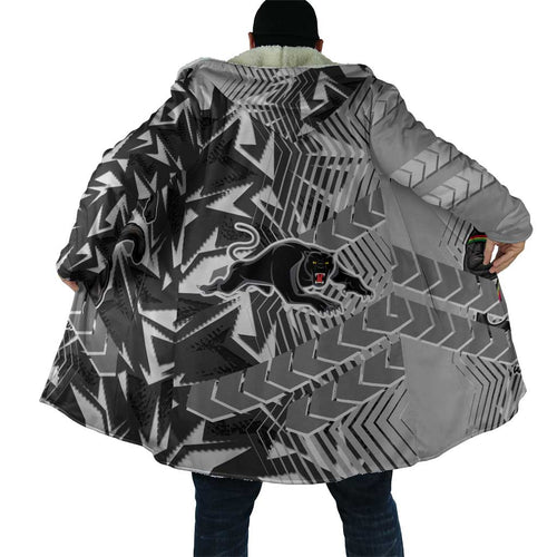 Penrith Panthers Rugby Cloak Fierce Mascot Geometric Tribal Art