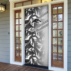 Penrith Panthers Rugby Door Cover Fierce Mascot Geometric Tribal Art