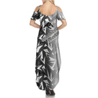 Penrith Panthers Rugby Family Matching Summer Maxi Dress and Hawaiian Shirt Fierce Mascot Geometric Tribal Art