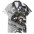Penrith Panthers Rugby Hawaiian Shirt Fierce Mascot Geometric Tribal Art