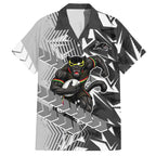 Penrith Panthers Rugby Hawaiian Shirt Fierce Mascot Geometric Tribal Art
