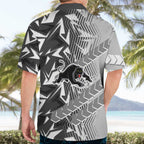 Penrith Panthers Rugby Hawaiian Shirt Fierce Mascot Geometric Tribal Art
