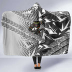 Penrith Panthers Rugby Hooded Blanket Fierce Mascot Geometric Tribal Art