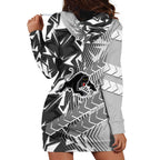 Penrith Panthers Rugby Hoodie Dress Fierce Mascot Geometric Tribal Art
