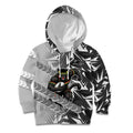 Penrith Panthers Rugby Kid Hoodie Fierce Mascot Geometric Tribal Art
