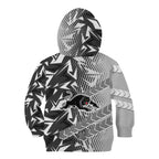 Penrith Panthers Rugby Kid Hoodie Fierce Mascot Geometric Tribal Art