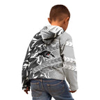 Penrith Panthers Rugby Kid Hoodie Fierce Mascot Geometric Tribal Art