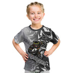 Penrith Panthers Rugby Kid T Shirt Fierce Mascot Geometric Tribal Art